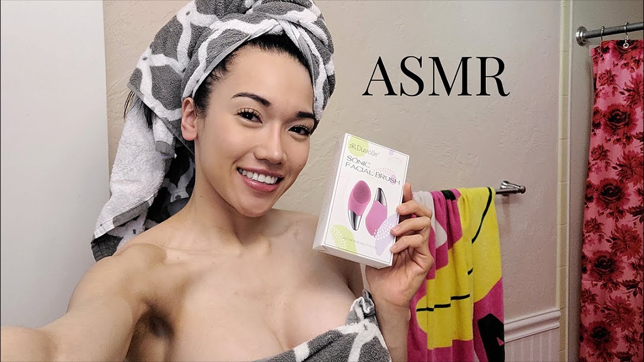 ASMR Duvolle Sonic Face Brush (Get A Facial With Me)