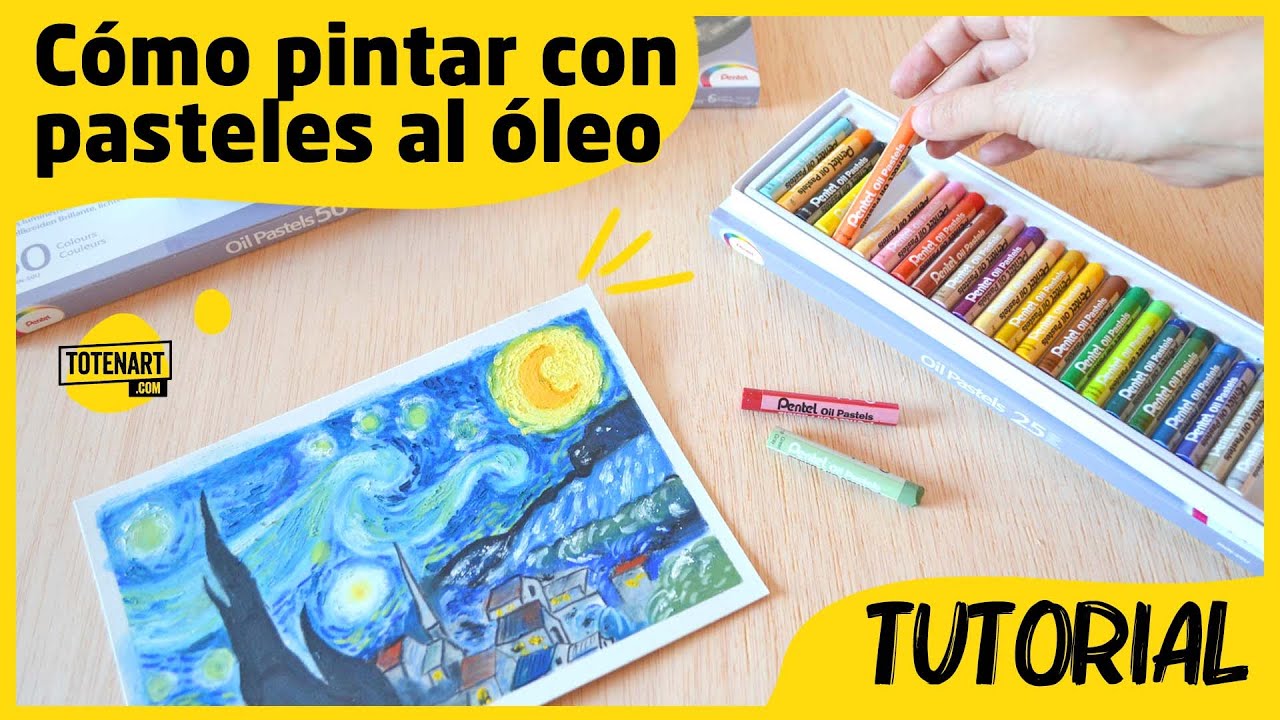 Cómo usar pasteles al óleo 5 Técnicas de mezclado + TRUCO | totenart.com
