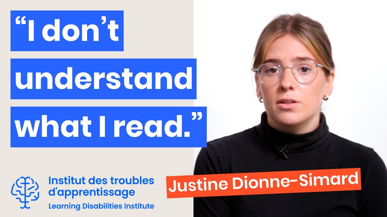 “I don’t understand what I read.” - Learning Disabilities Institute
