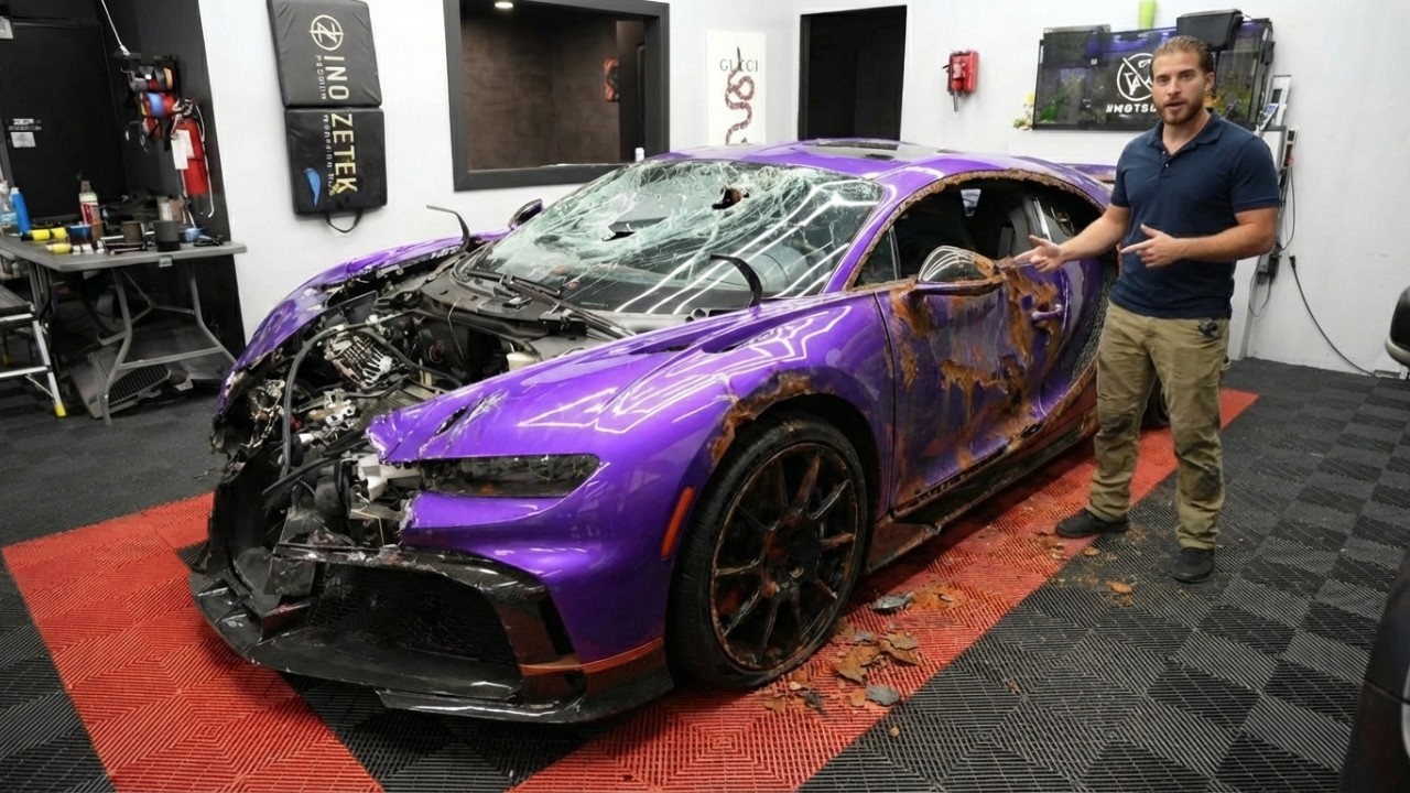 FULL RESTORATION of Bugatti Chiron $4 Million Hypercar Rebuild | Ultimate Supercar Transformation