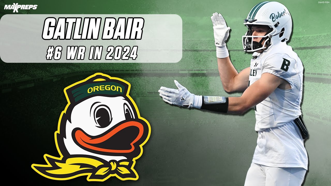 OREGON SIGNEE GATLIN BAIR 2023 HIGHLIGHTS | SPEEDY WR LEAVES DEFENDERS IN A BLUR 🏈 🔥