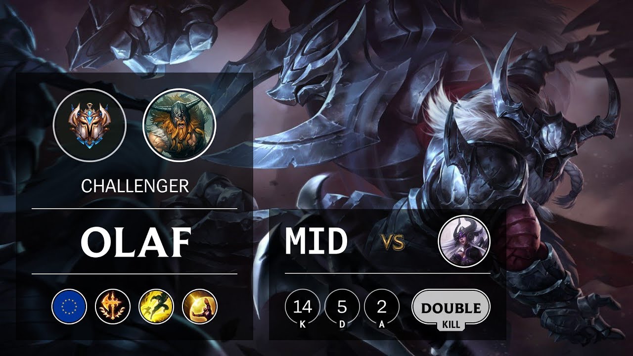 Olaf Mid vs Syndra - EUW Challenger Patch 9.12
