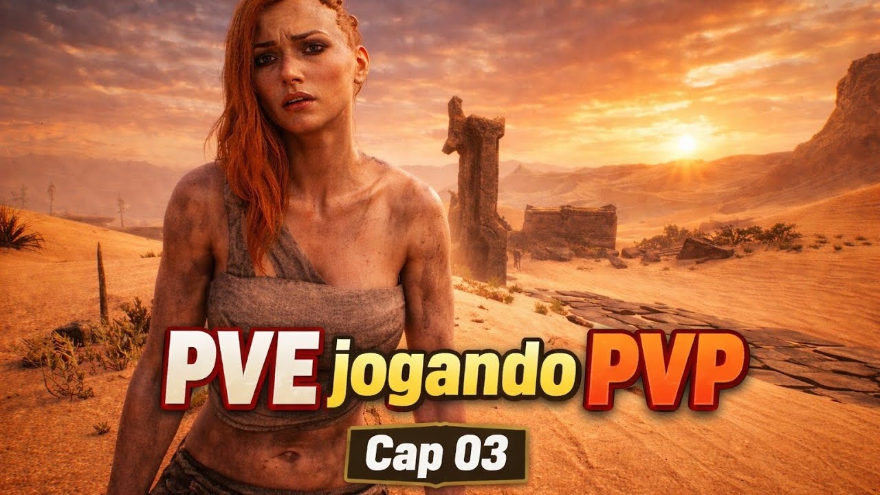 #03 PVE jogando PVP… o que poderia dar errado?  #conanexiles #patyelite