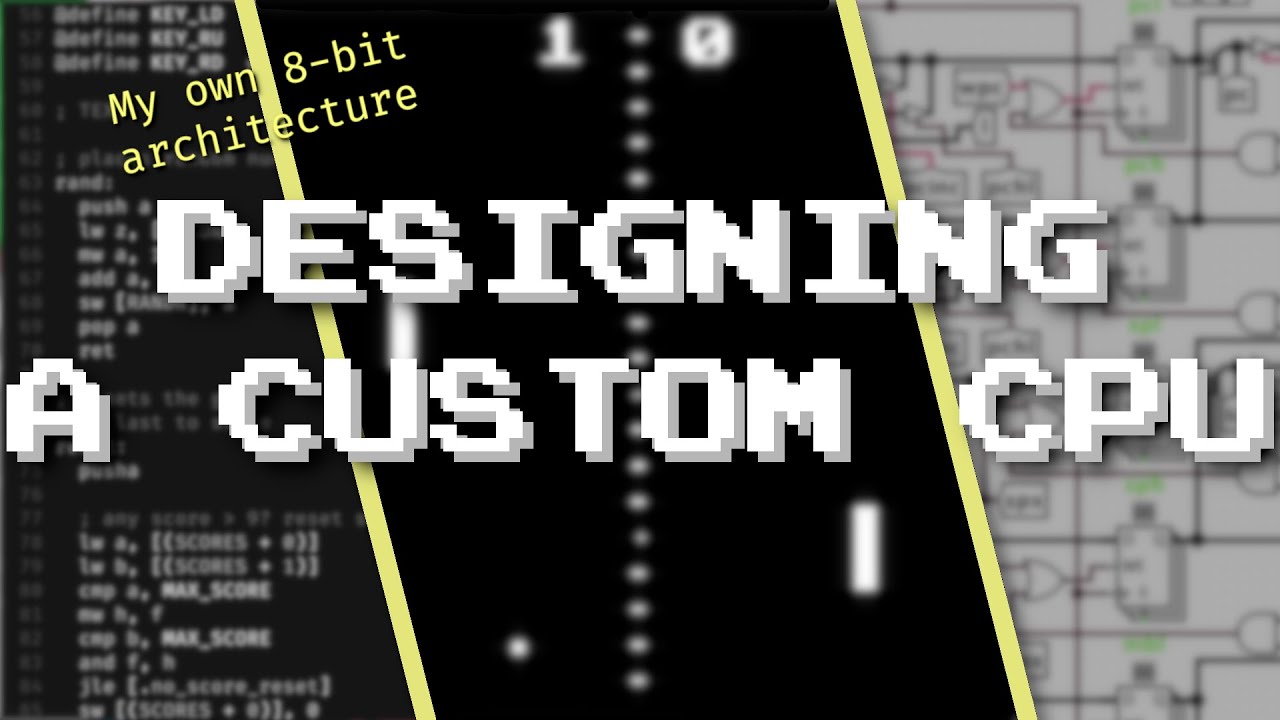 Я спроектировал свой собственный 8-битный компьютер только для игры в понг.