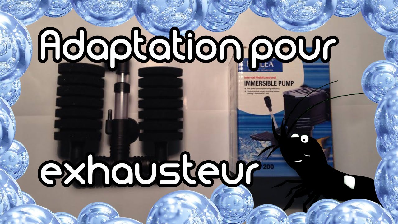 Pompe de brassage sur filtre exhausteur pour aquariums
