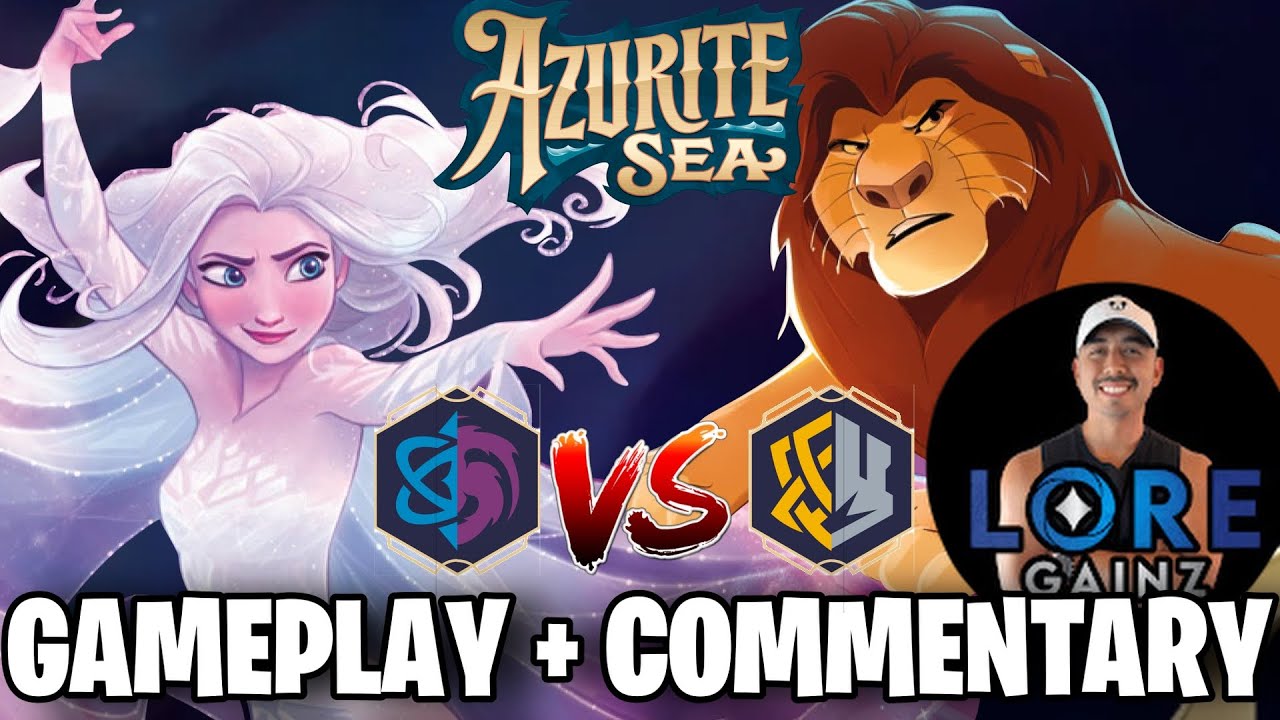 DUELING THE KING! 👑 FEAT. @LoreGainz  | Blurple vs Steelfasa | Lorcana Live Gameplay + Commentary