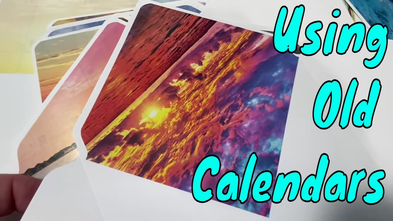 Using Old Calendars for Envelope Linings