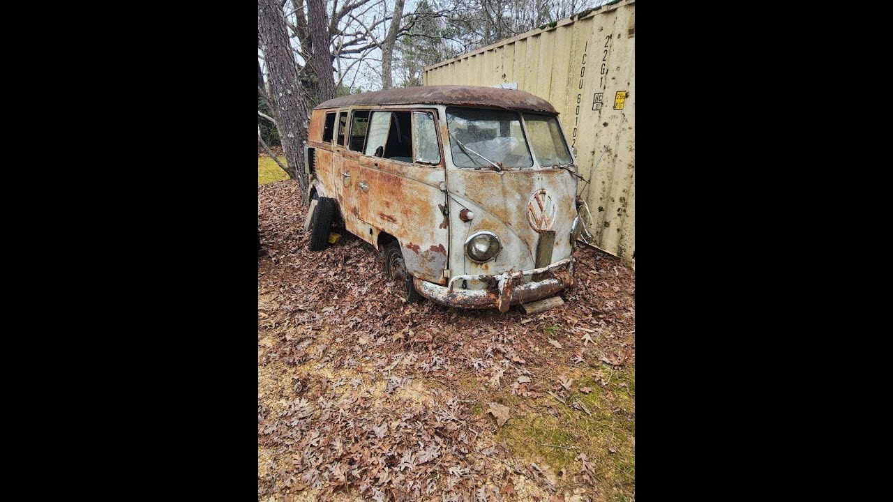 1961 VW Split window BUS Kombi walk through  rescue