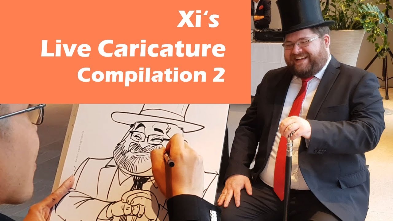 Live Caricature Compilation 2 by Schnellzeichner Xi - Karikaturist für Events
