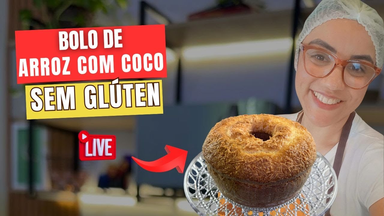 Live com a Chef Cléo - Bolo de Arroz Com Coco