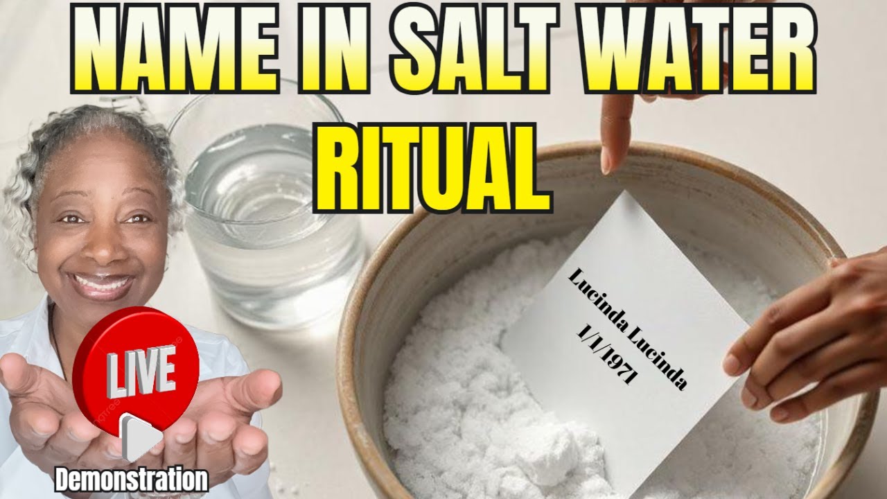 WATCH LIVE: Put Your NAME in SALT WATER Ritual