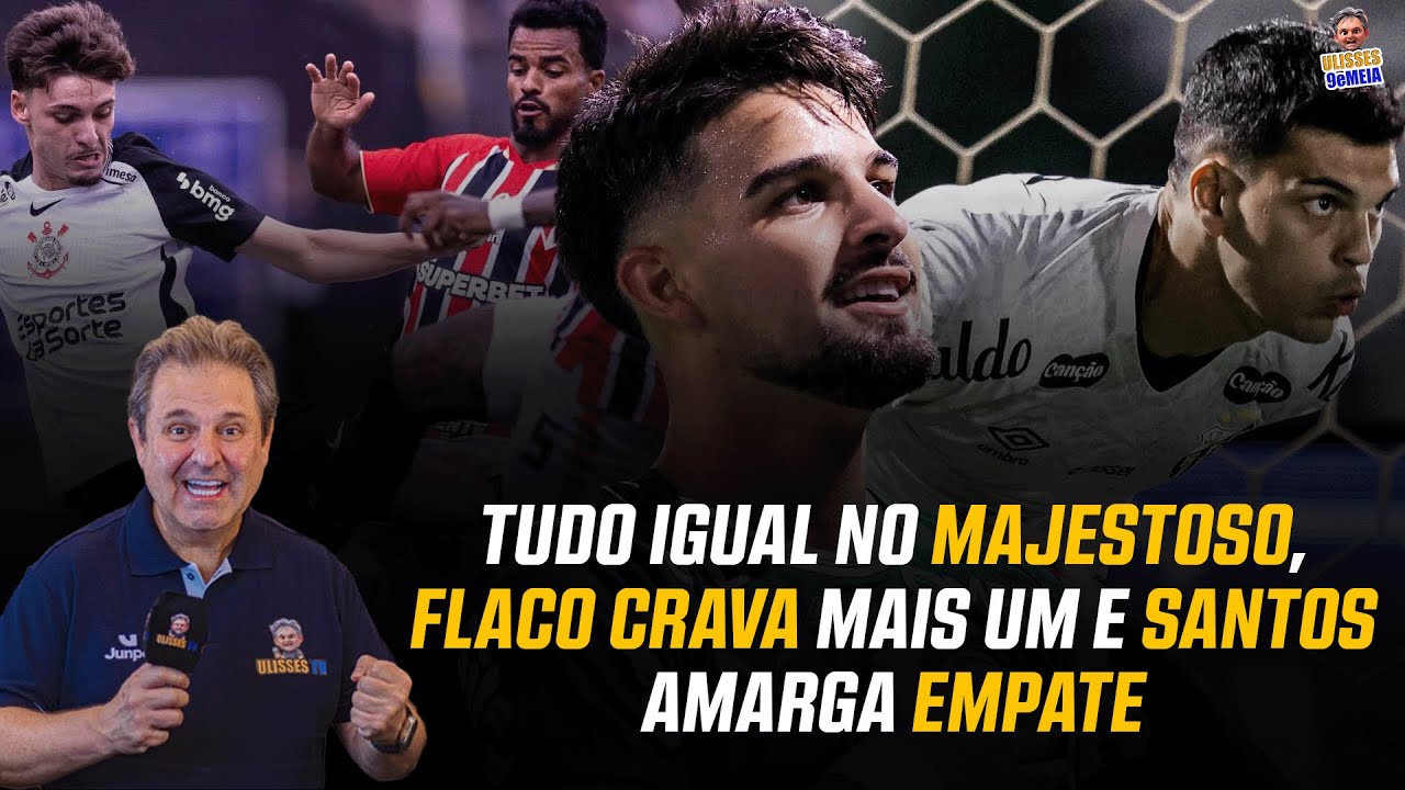 🔴 ULISSES 9 E MEIA: DEBATE SOBRE O MAJESTOSO, ANÁLISE DE PALMEIRAS E SANTOS, E MUITO DO PAULISTÃO!