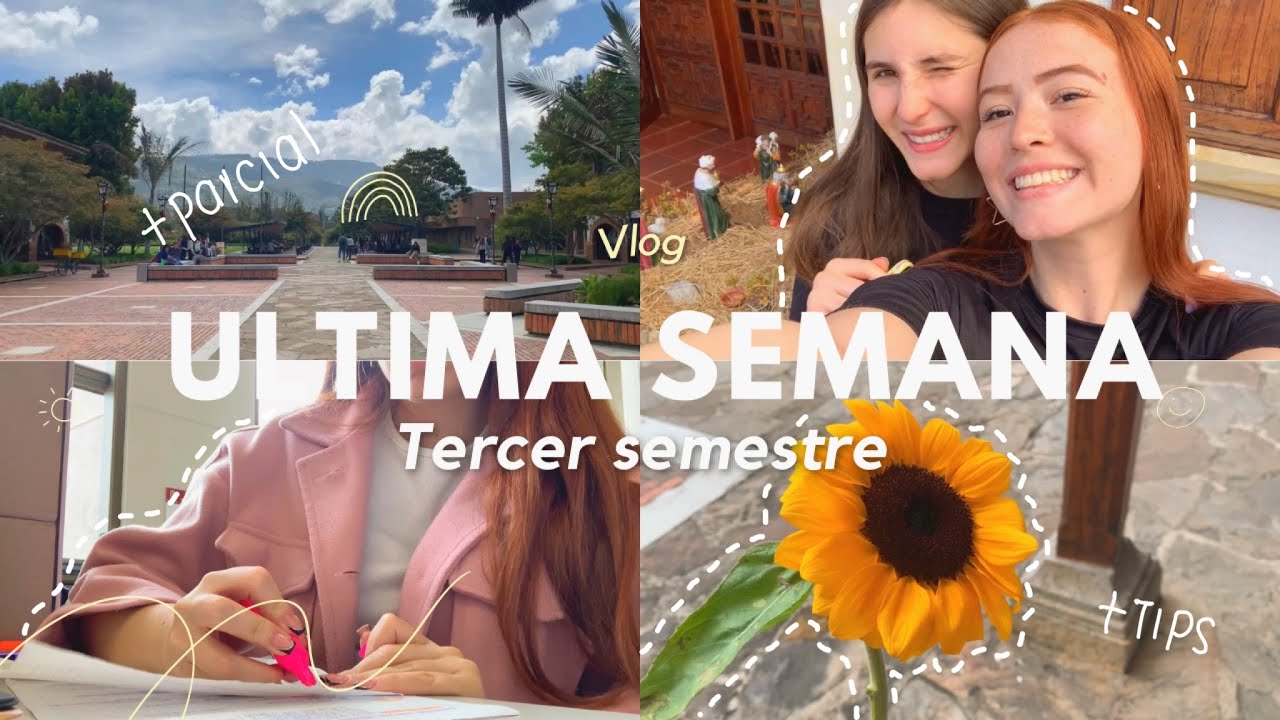 UNA SEMANA ESTUDIANDO MEDICINA (ULTIMA SEMANA DE TERCER SEMESTRE- VLOG)