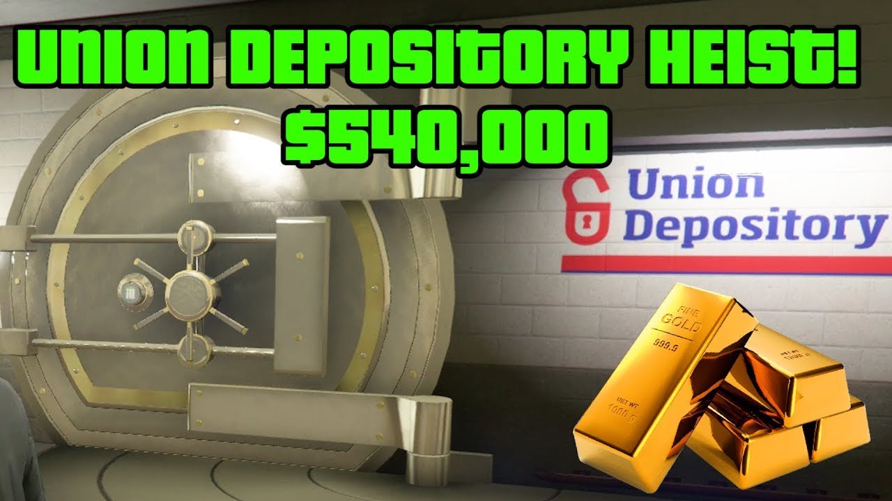 UNION DEPOSITORY CONTRACT- THE GOLD ROBBERY - AUTO SHOP MISSION | GTA 5 ONLINE