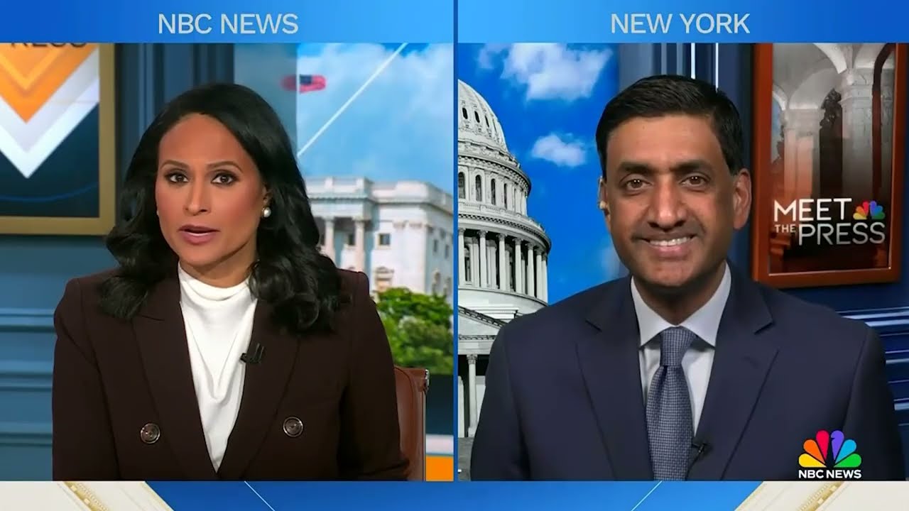 Ro Khanna on NBC's Meet the Press with Kristen Welker discussing the Epstein files and ICE funding
