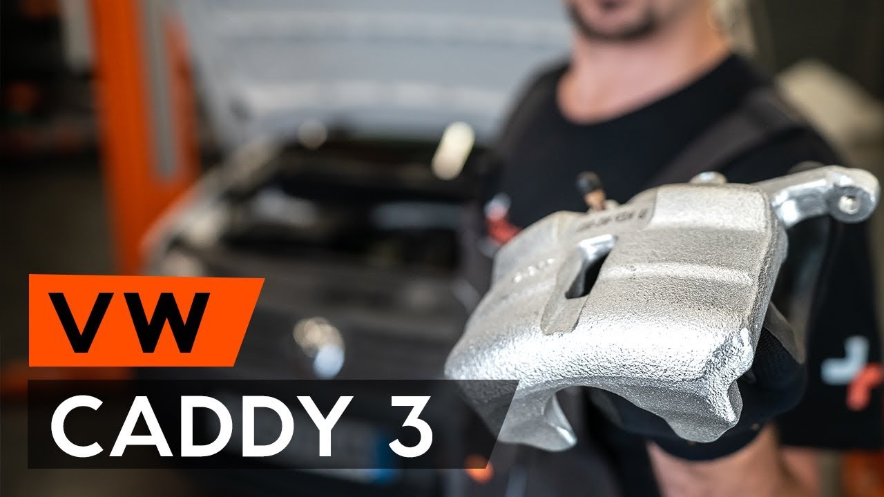 Hvordan bytte bakre bremsecaliper der på VW CADDY 3 (2KB) [BRUKSANVISNING AUTODOC]
