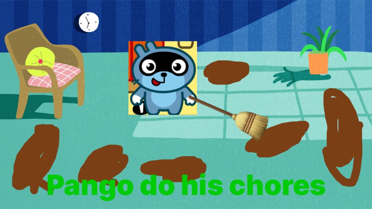 Pango land the show episode one season 1 | pango do his chores credit to @AverageBlueGorilla