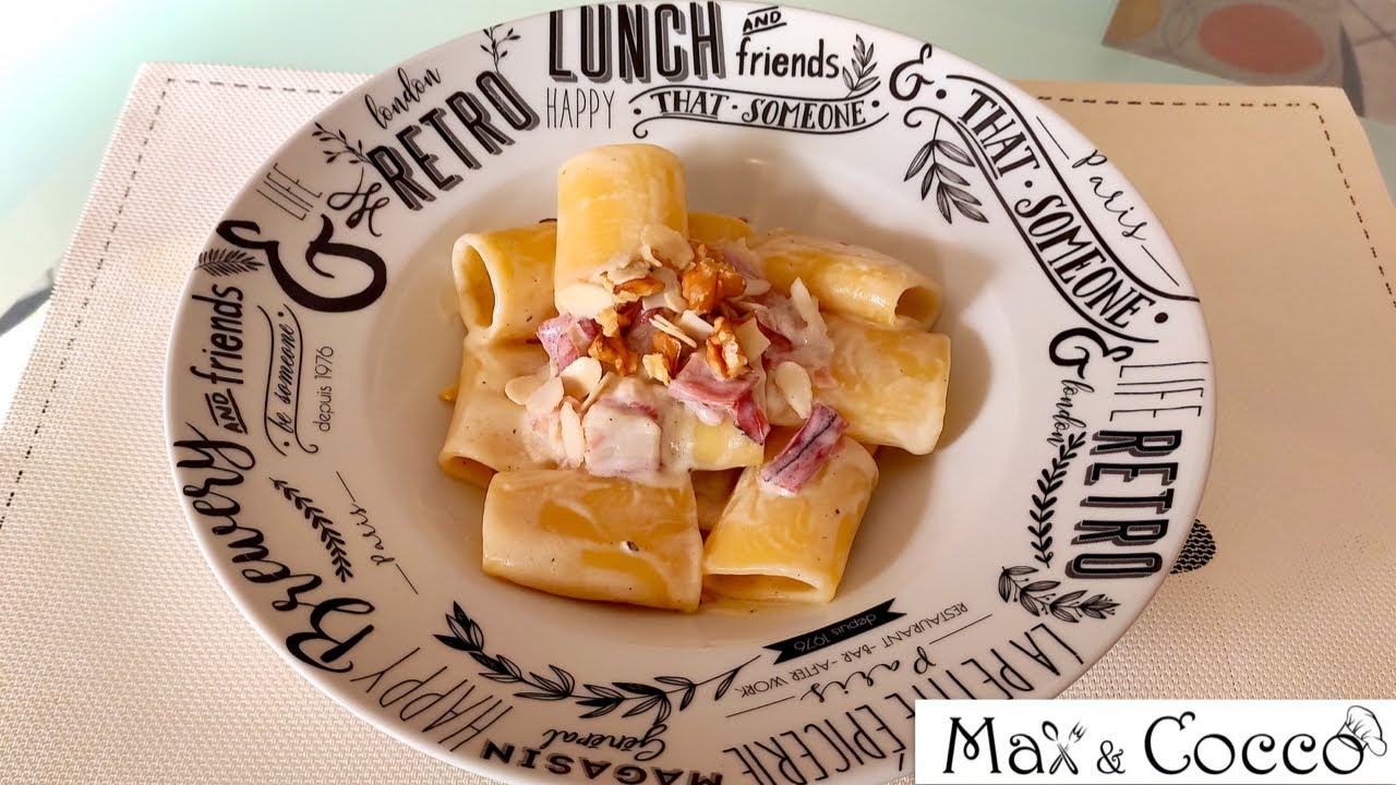 PACCHERI con SPECK ROBIOLA e NOCI - PRONTA IN 15 MINUTI