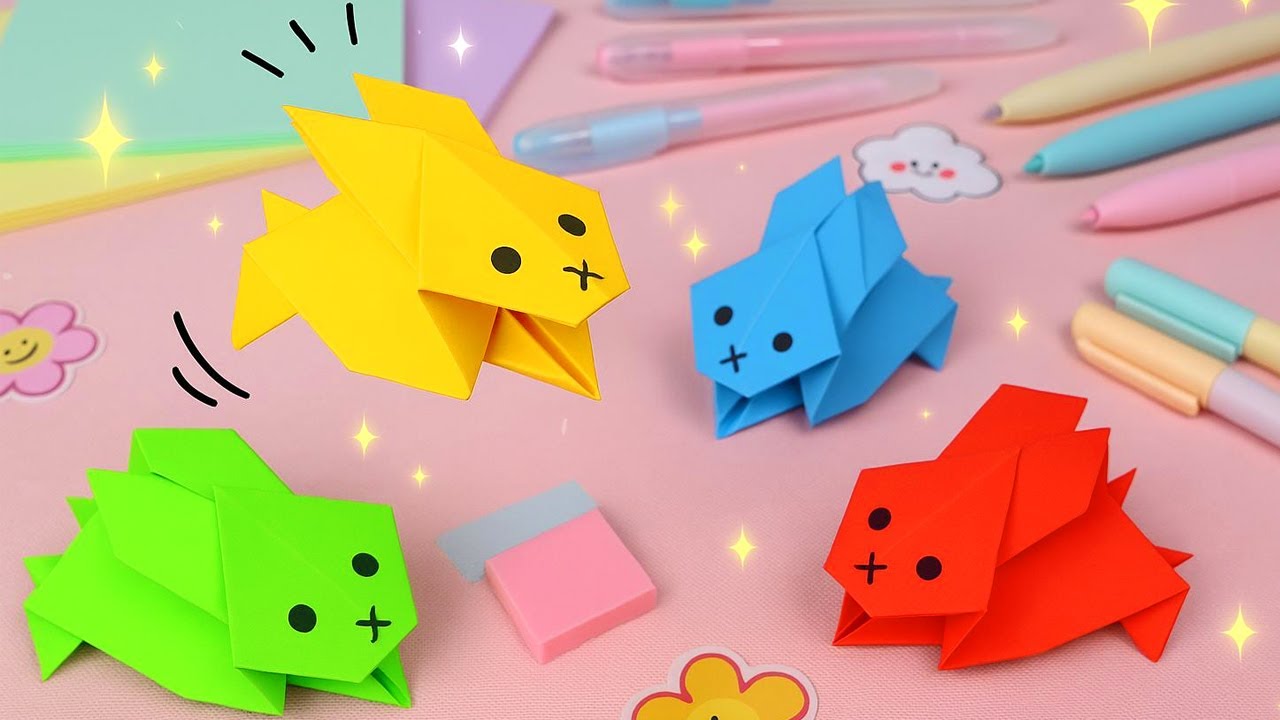 Origami Paper Jumping Rabbit | How to make Paper Jumping Rabbit
