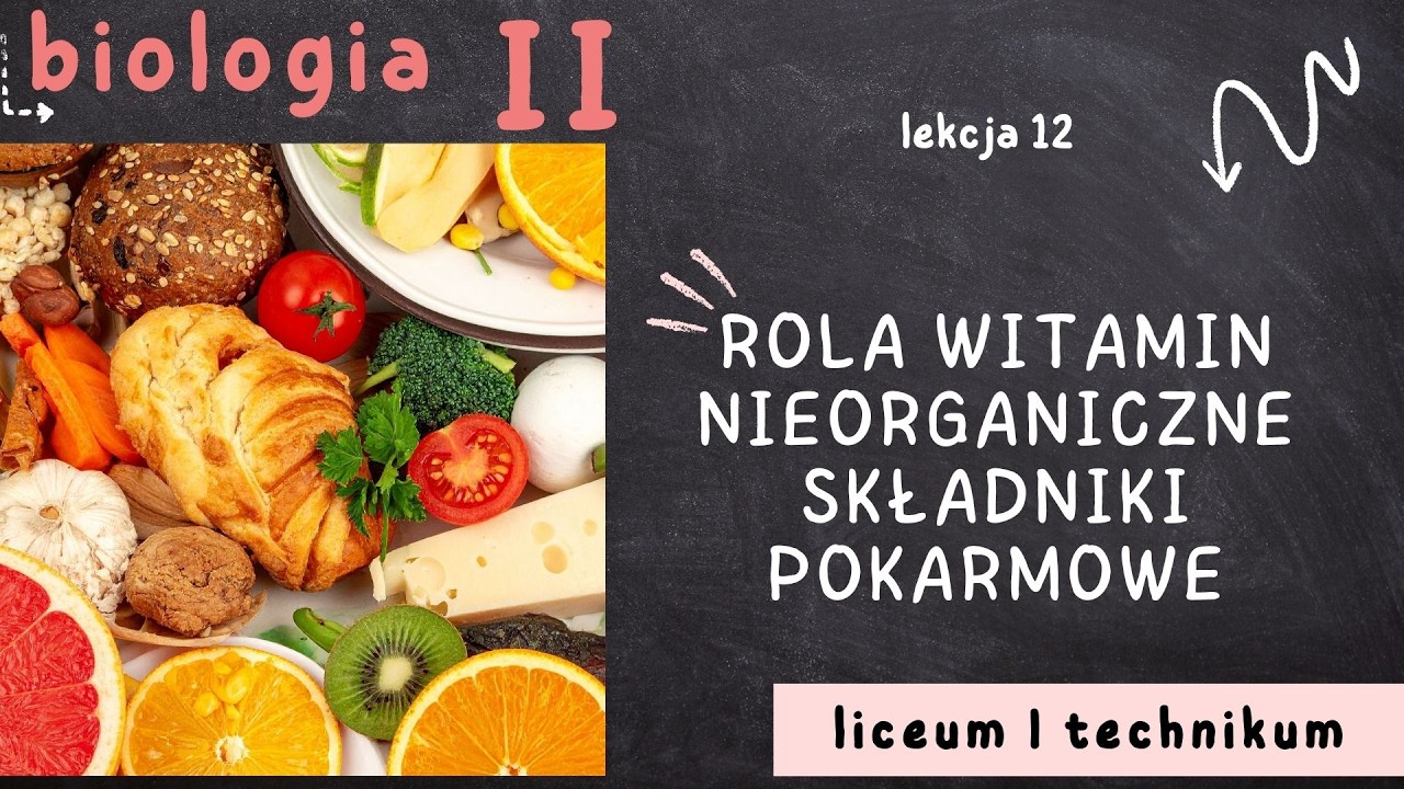 Biologia 2 LO [Lekcja 12: Rola witamin. Nieorganiczne składniki pokarmowe]