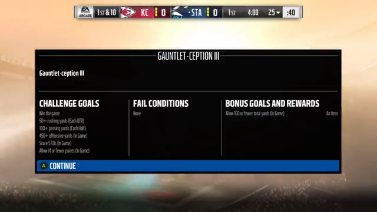 Madden 18 Ultimate Team How to beat Gauntlet-Ception 3 Legend Gauntlet Solo Gauntlet-Ception III