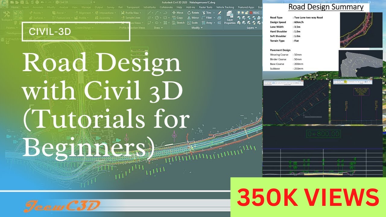 Проектирование дорог с помощью Autodesk AutoCAD Civil 3D &mdash; Учебное пособие для начинающих