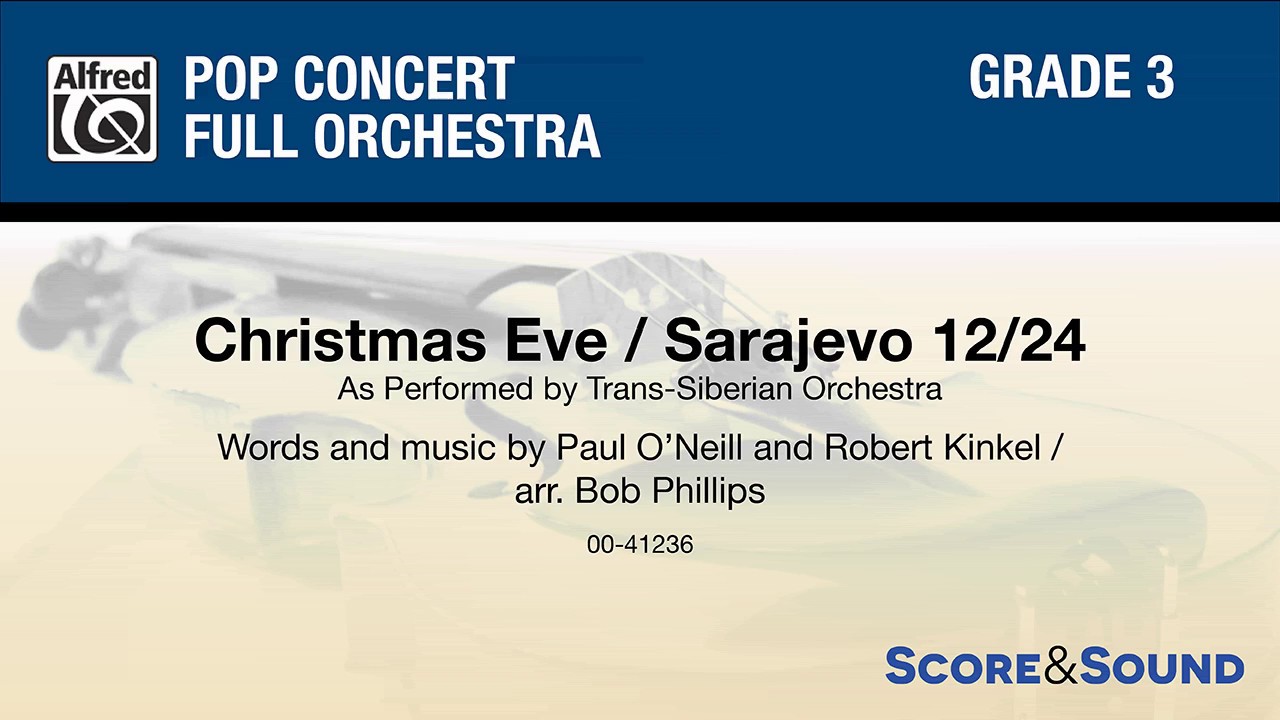 Christmas Eve/Sarajevo 12/24, arr. Bob Phillips &ndash; Score & Sound