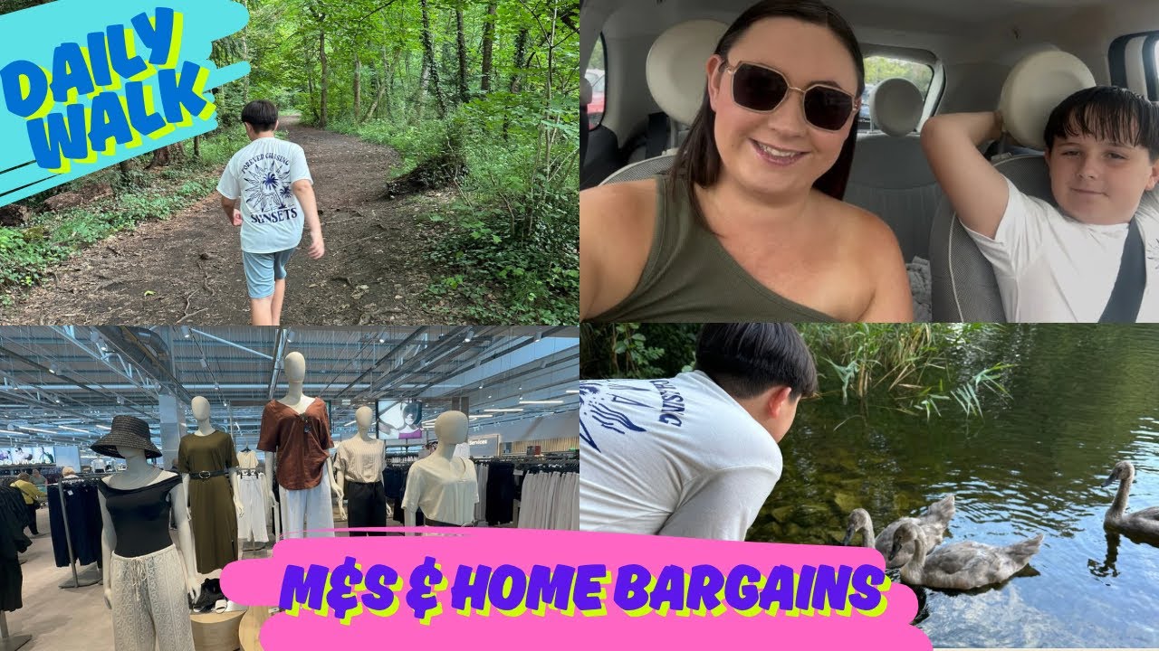 Come Shop With Me at M&S! Home Bargains Haul, Cooking & A Walk in the Woods with Mum🥰