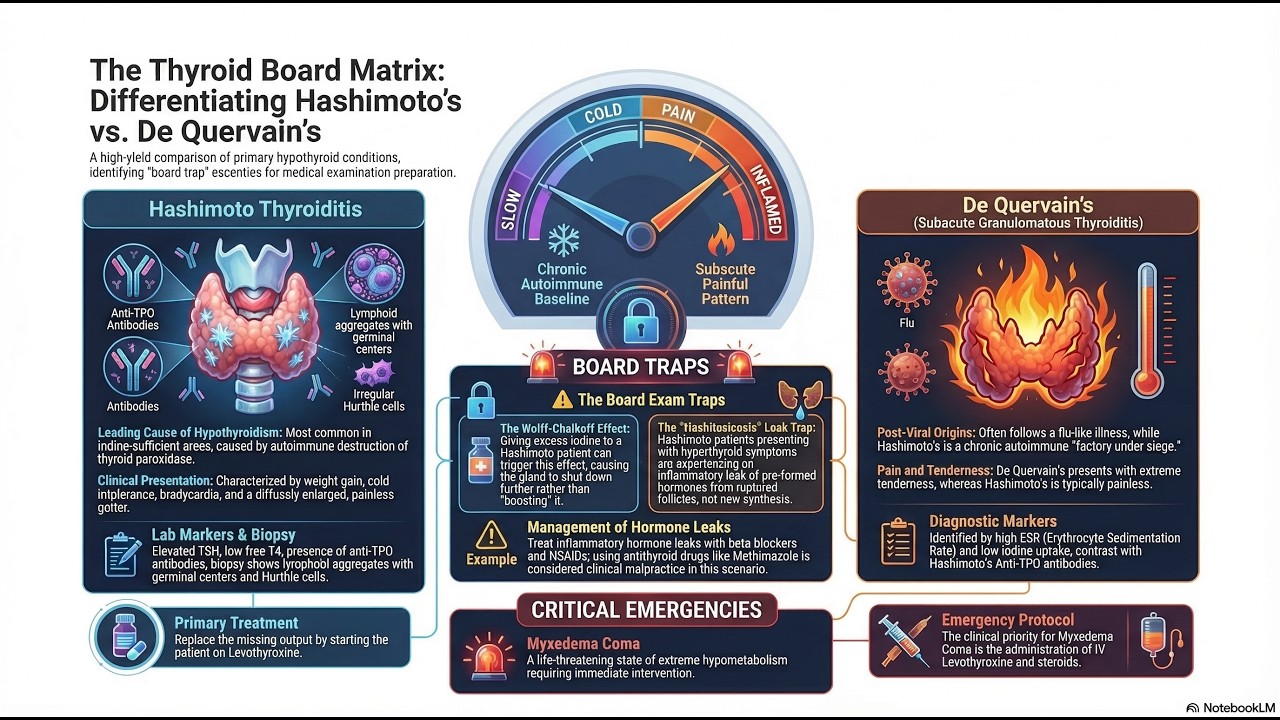 Hypothyroidism & Thyroiditis Mastery: The Frozen Metabolism | Global Boards #E2.2