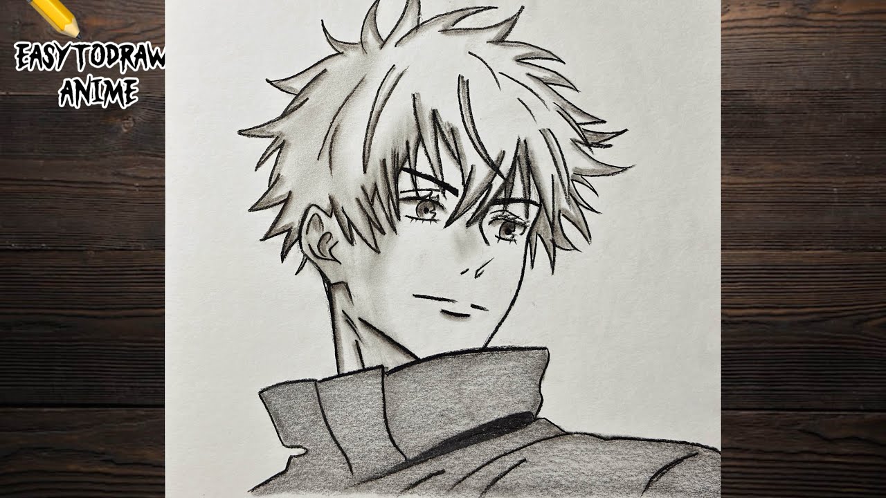 How to draw GOJO SATORU | Jujutsu Kaisen anime drawing tutorial for beginners | Easy anime drawing 