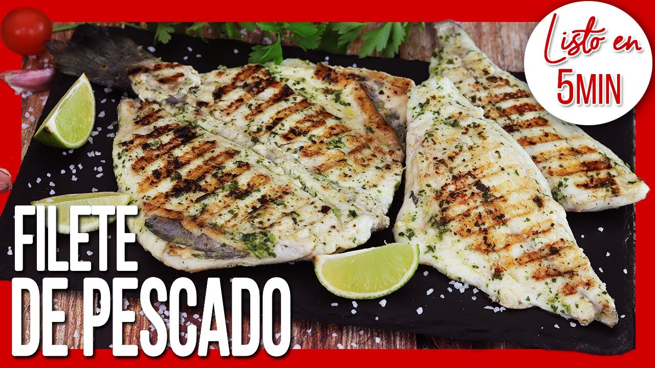 😋¡Increíblemente Fácil! el MEJOR FILETE DE PESCADO a la Plancha ► Listo en SOLO 5 minutos