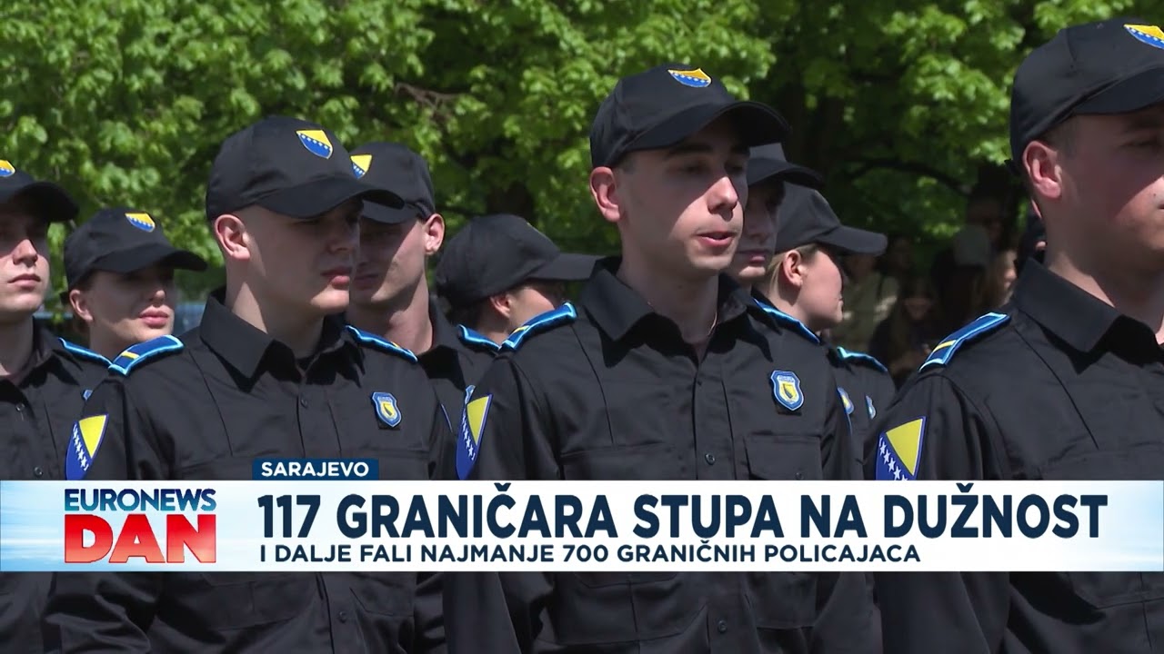 Euronews dan: Svečanu zakletvu položilo 117 službenika 12. klase Granične policije BiH