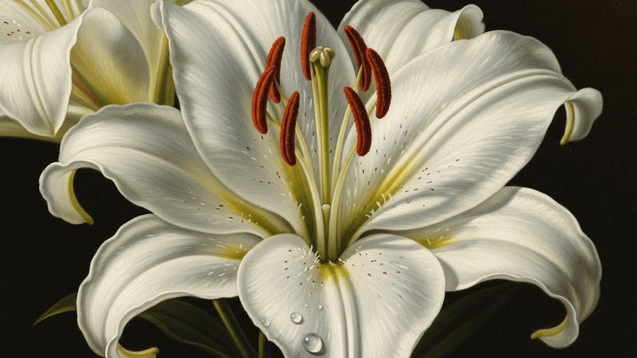 Ambient ART TV 4K: Relaxing Classic Gallery TV Wallpaper (Florence Lily) | UHD Screensaver