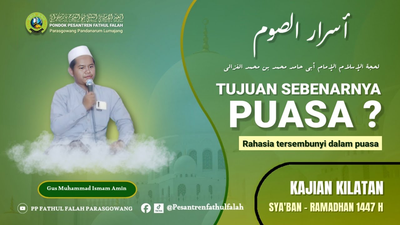 SUDUT PANDANG PUASA LEVEL YANG LEBIH TINGGI | Kajian Kitab ASRORUS SHOUM | Gus M. Ismam Amin