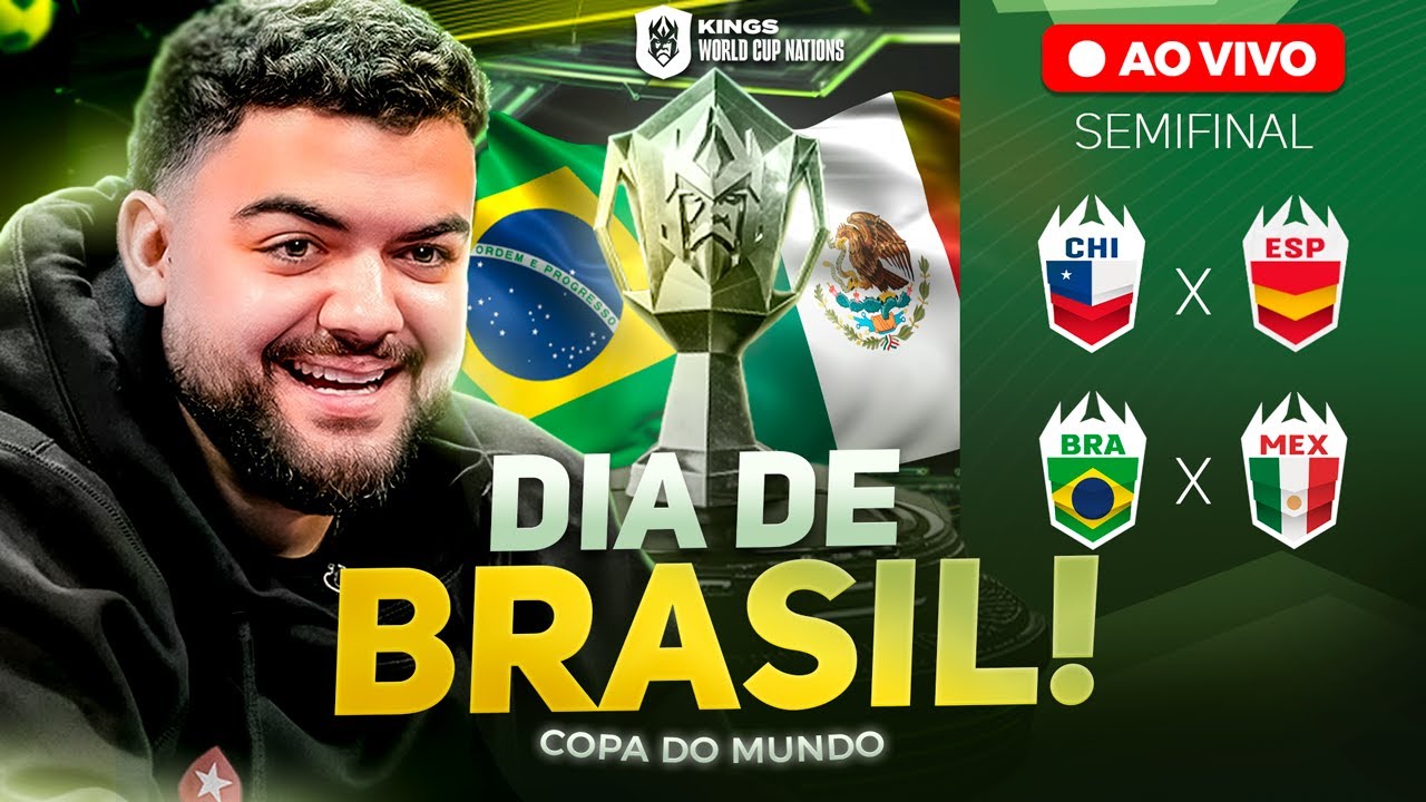 KINGS WORLD CUP NATIONS | SEMIFINAIS - BRASIL X M&Eacute;XICO  | AO VIVO E COM IMAGENS