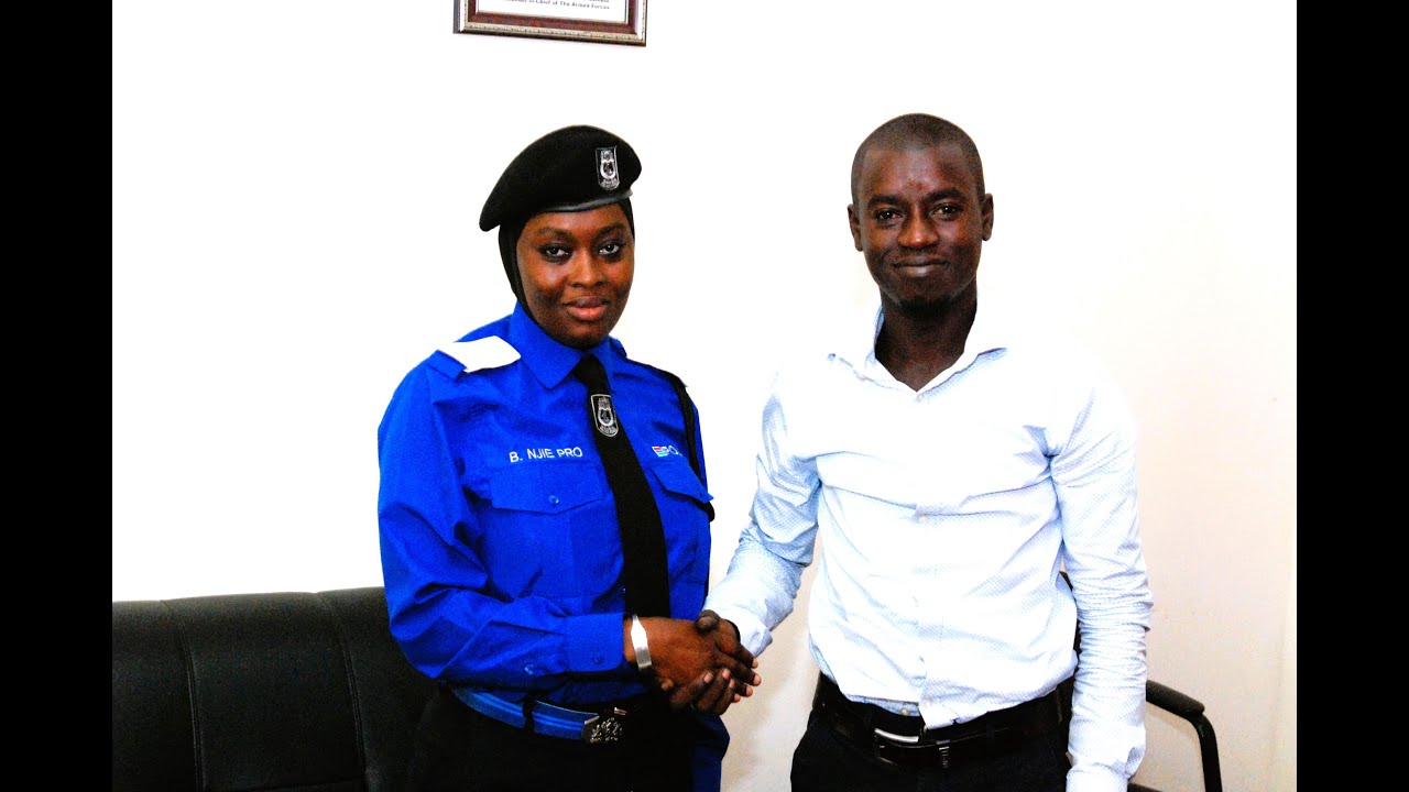 Bantaba with Alagie Manneh - Cadet ASP Binta Njie-Jatta  police PRO