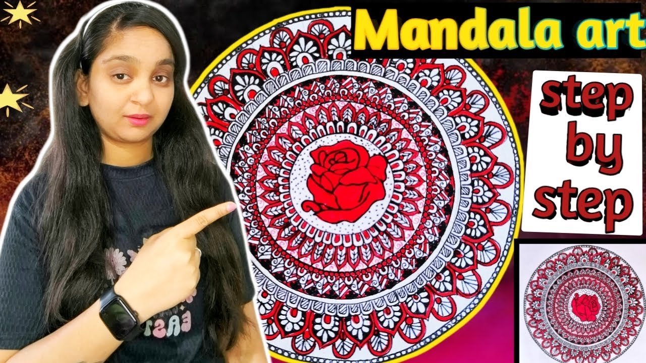 Easy Mandala Art for Beginners | Step by Step mandala art |  mandala art | MJ articraft