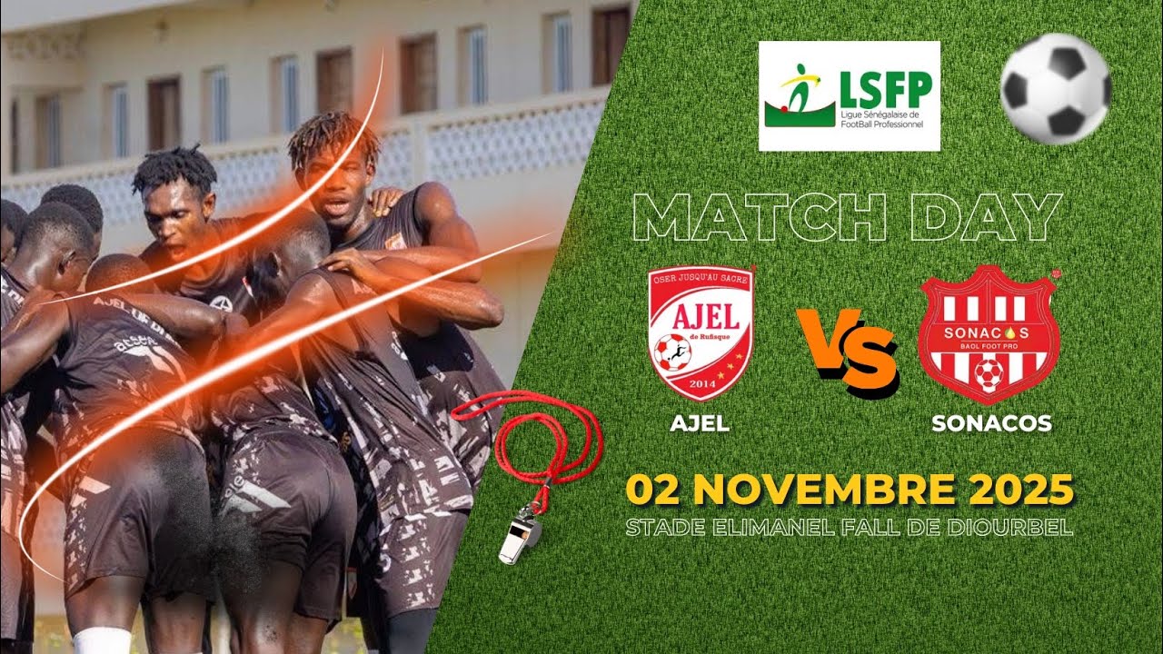🛑[DIRECT] SONACOS 🆚AJEL 1ER JOURN&Eacute;E LIGUE  1 PRO  LFSP SAISON 2025/2026