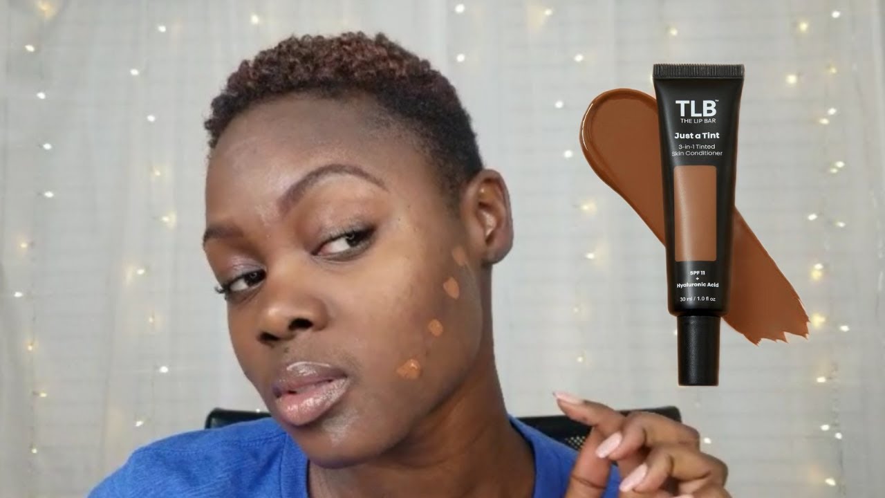 *NEW* The Lip Bar Just a Tint 3-in-1 Skin conditioner on Dark Skin|Chocolate Chip|Black Owned Beauty