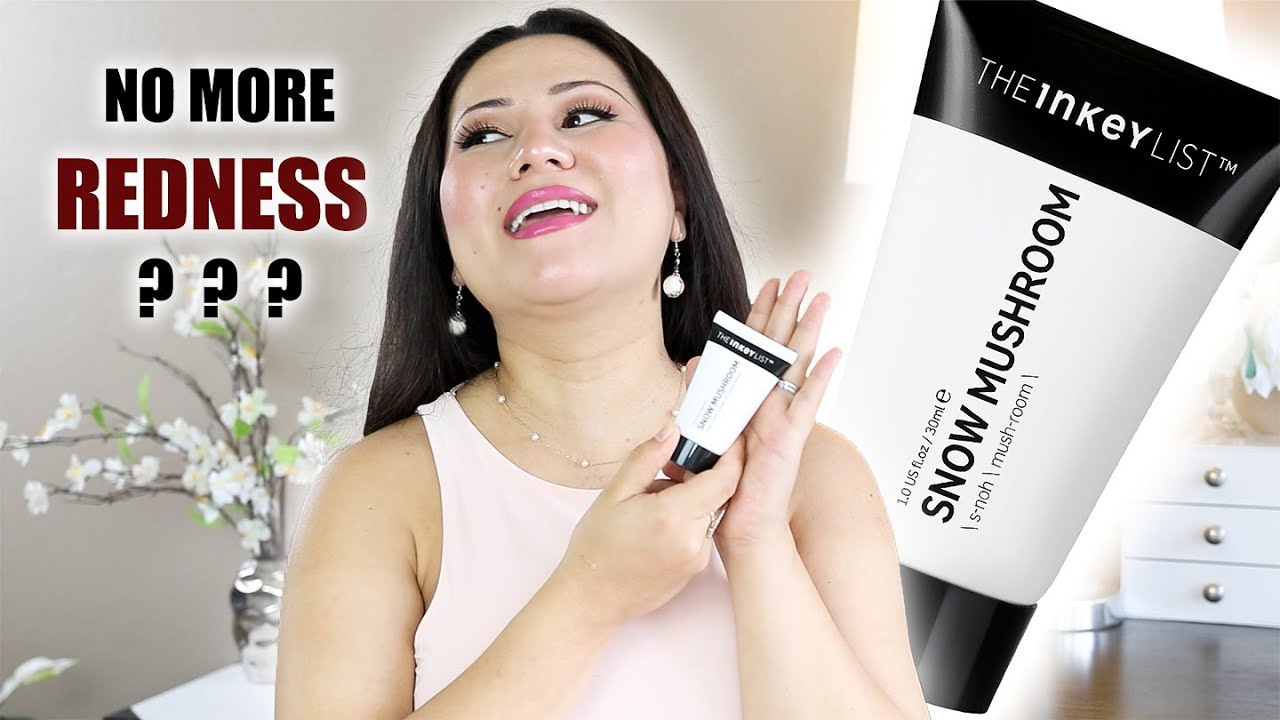 THE INKEY LIST SNOW MUSHROOM MOISTURIZER (In Depth Review) | Is This THE SOLUTION For REDNESS???