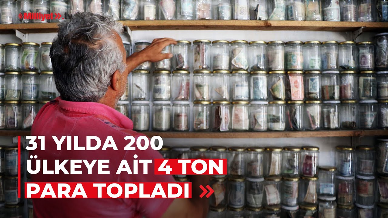 31 yılda 200 ülkeye ait 4 ton para topladı
