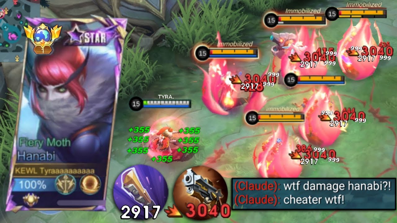 TOP 1 GLOBAL HANABI BEST BURST DAMAGE HACK BUILD FOR 2024!!🔥 100% BROKEN! (MUST TRY)