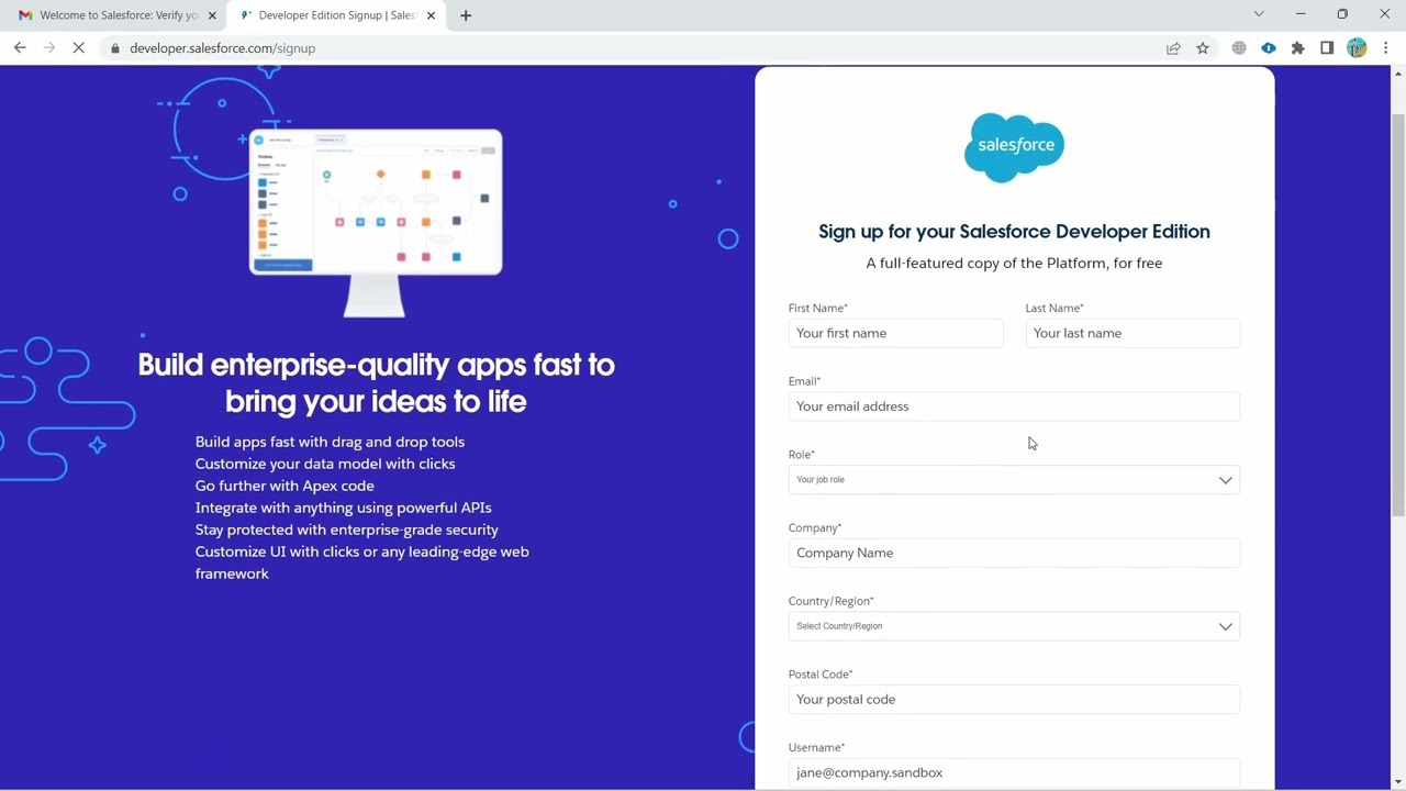 Getting Started With Salesforce 🌩️ | How To Request For Salesforce Developer Org For FREE!