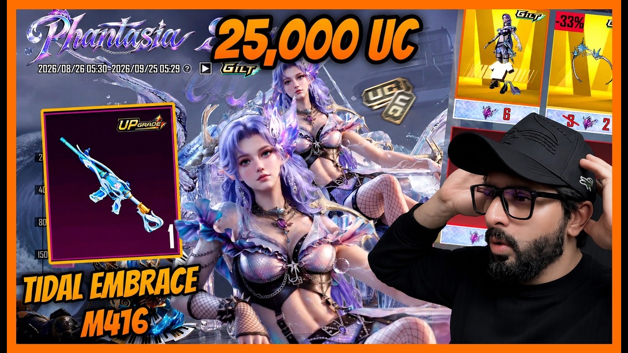 🔥TIDAL EMBRACE M416 CRATE OPENING l 25,000 uc ULTIMATE SET GILT SPIN AND CRATE OPENING IN BGMI