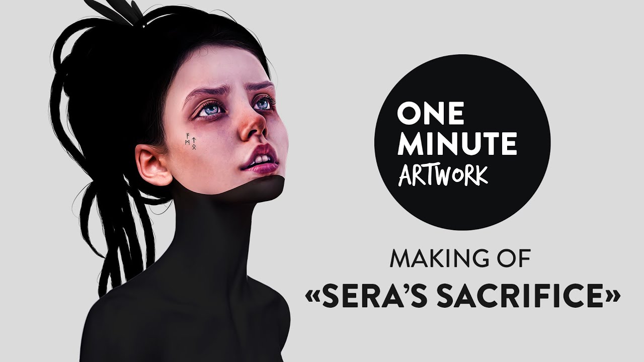 Digital Drawing - Making of «Sera's Sacrifice» by Laura H. Rubin | One Minute Artwork