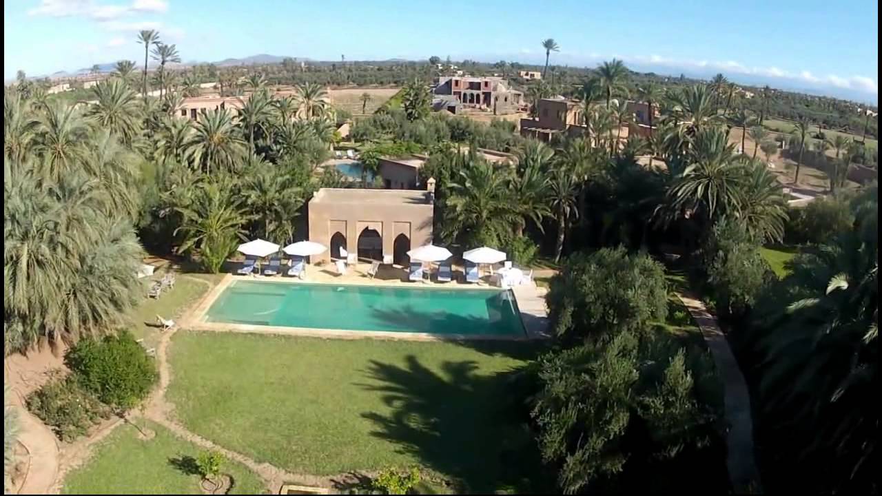 Vidéo aérienne villa Palmeraie Marrakech