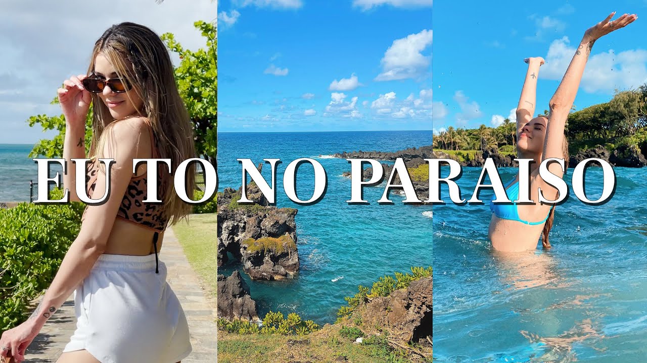 VLOG: praia de areia preta no Havaí + Road to Hana | Bruna Aragao