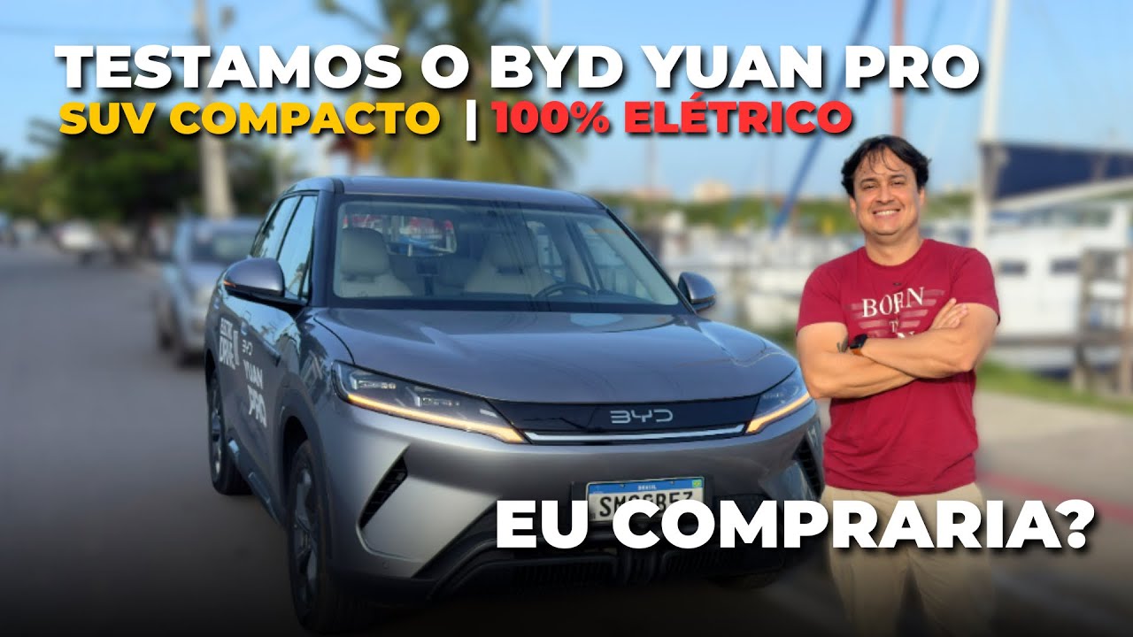 SUV 100% elétrico mais VENDIDO DO BRASIL. BYD YUAN PRO. Detalhes por FORA e por DENTRO