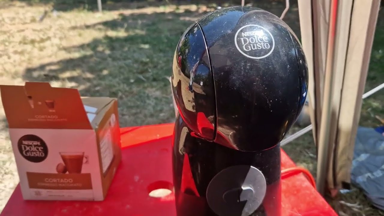 Cum se face cafea cu aparatul DOLCE GUSTO la cort/ How to make coffee with the DOLCE GUSTO machine