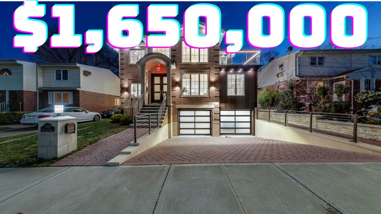 TOURING AN INCREDIBLE $1,650,000 MODERN MANSION In Fort Lee | NewJersey Luxury Mansion Tour